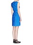 Back View - Click To Enlarge - VICTORIA, VICTORIA BECKHAM - Cross sash tie washed taffeta dress