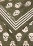 Detail View - Click To Enlarge - ALEXANDER MCQUEEN - 'Biker' All-over skull print silk scarf