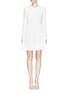Main View - Click To Enlarge - VICTORIA, VICTORIA BECKHAM - Drawstring open back textured cady dress