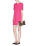 Figure View - Click To Enlarge - VICTORIA, VICTORIA BECKHAM - Wool crepe shift dress