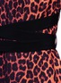 Detail View - Click To Enlarge - VICTORIA, VICTORIA BECKHAM - Leopard print cross sash tie crepe dress