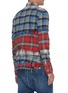 Back View - Click To Enlarge - R13 - Panelled plaid shirt