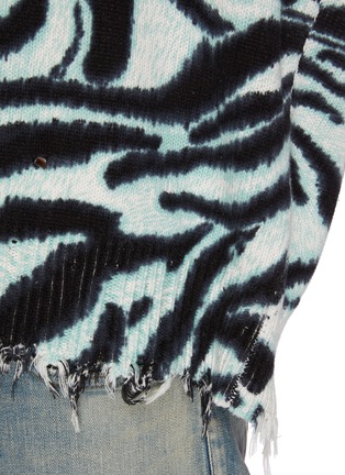  - R13 - Distressed oversized zebra print sweater