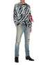 Figure View - Click To Enlarge - R13 - Distressed oversized zebra print sweater