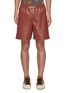 Main View - Click To Enlarge - NANUSHKA - Drawstring vegan leather shorts