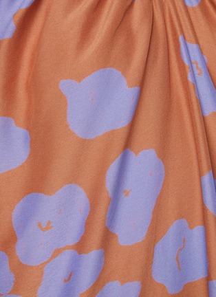Detail View - Click To Enlarge - SHORT SENTENCE - Floral print gathered neck dress