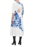 Back View - Click To Enlarge - PROENZA SCHOULER - Artisanal Tie-dye Back Cutout Gathered Waist Dress