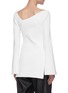 Back View - Click To Enlarge - PROENZA SCHOULER - Asymmetric Boat Neck Side Slit Knitted Top