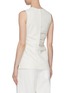 Back View - Click To Enlarge - PROENZA SCHOULER - Mixed Leather Combo Colourblock Ruched Top