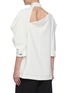 Back View - Click To Enlarge - PROENZA SCHOULER - Mock Collar Chest Cut-out Balloon Sleeve Top