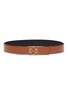 Main View - Click To Enlarge - LOEWE - Anagram Plaque Calfskin Leather Belt