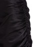  - EQUIL - Drawstring Ruch Detail Drape Neck Silk Dress