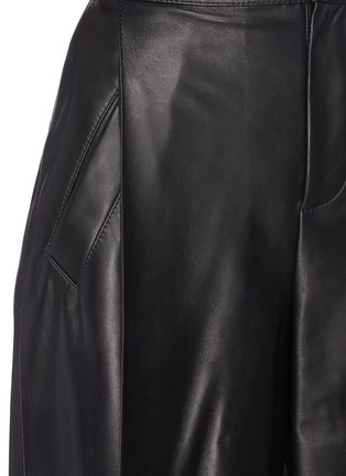  - SANS TITRE - Leather Bermuda Shorts