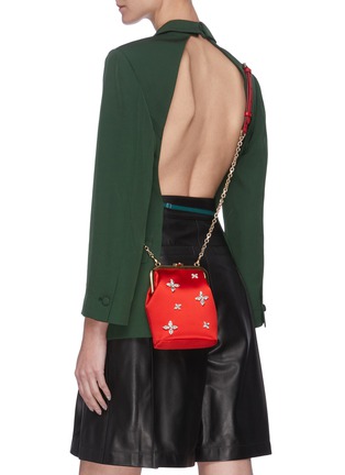 Figure View - Click To Enlarge - MARK CROSS - 'Susanna' embellished satin crossbody bag