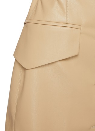 Detail View - Click To Enlarge - NANUSHKA - 'Anco' Vegan Leather Mini Blazer Dress