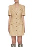 Main View - Click To Enlarge - NANUSHKA - 'Anco' Vegan Leather Mini Blazer Dress