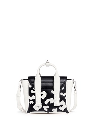 Back View - Click To Enlarge - 3.1 PHILLIP LIM - 'Pashli' mini abstract spot leather satchel