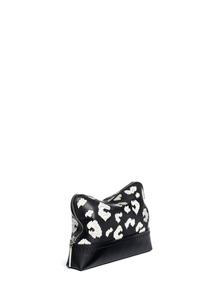 Front View - Click To Enlarge - 3.1 PHILLIP LIM - '31 minute' lace leopard leather cosmetics pouch