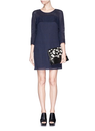 Figure View - Click To Enlarge - 3.1 PHILLIP LIM - '31 minute' lace leopard leather cosmetics pouch
