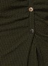  - NANUSHKA - 'Saff' Checker Print Gather Chest Seersucker Short Sleeve Shirt