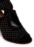 Detail View - Click To Enlarge - AQUAZZURA - 'Sexy Thing' stud cutout suede sandals