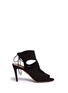 Main View - Click To Enlarge - AQUAZZURA - 'Sexy Thing' stud cutout suede sandals