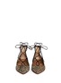 Figure View - Click To Enlarge - AQUAZZURA - 'Christy' cheetah print pony hair lace-up flats