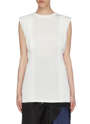 Main View - Click To Enlarge - TOGA ARCHIVES - Shoulder Zipper Pocket Sleeveless Top