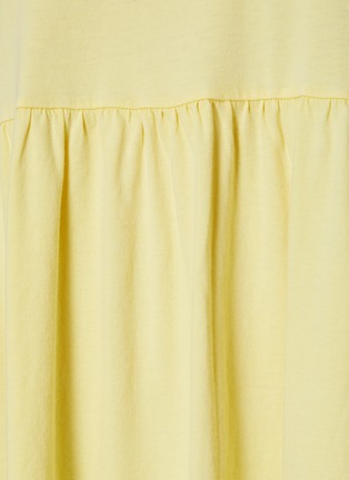 Detail View - Click To Enlarge - NINETY PERCENT - Bottom Pleat Organic Cotton T-shirt Dress