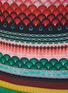 Detail View - Click To Enlarge - ALICE & OLIVIA - 'Delora' Geometric Stripe Print Three Quarter Sleeve Midi Dress