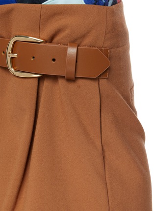  - ALICE & OLIVIA - 'Adeline' Side Belt Detail Pleated Shorts