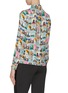 Back View - Click To Enlarge - ALICE & OLIVIA - 'Willa' All-over Postcard Print Spread Collar Shirt