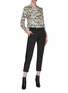 Figure View - Click To Enlarge - ALICE & OLIVIA - 'Willa' All-over Postcard Print Spread Collar Shirt