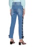 Back View - Click To Enlarge - ALICE & OLIVIA - 'Shayna' Ribbon Lace Up Jeans