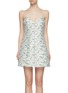 Main View - Click To Enlarge - ALICE + OLIVIA - 'Tayla' floral print structured mini dress