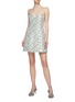 Figure View - Click To Enlarge - ALICE + OLIVIA - 'Tayla' floral print structured mini dress