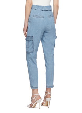Back View - Click To Enlarge - ALICE & OLIVIA - 'Chad' asymmetric waist cargo pants