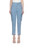 Main View - Click To Enlarge - ALICE & OLIVIA - 'Chad' asymmetric waist cargo pants