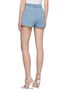 Back View - Click To Enlarge - ALICE & OLIVIA - 'Whitney' drawstring waist chambray shorts