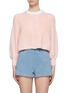 Main View - Click To Enlarge - ALICE & OLIVIA - 'Sylvie' fuzzy cropped cardigan