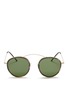 Main View - Click To Enlarge - SPEKTRE - 'MET-RO' lightweight round metal tortoiseshell sunglasses