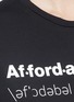 Detail View - Click To Enlarge - ANNA K - 'Affordable Luxury' slogan print T-shirt