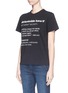 Front View - Click To Enlarge - ANNA K - 'Affordable Luxury' slogan print T-shirt