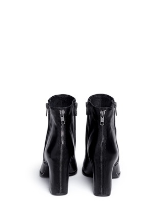 Back View - Click To Enlarge - ASH - 'Farah' zip back leather ankle boots