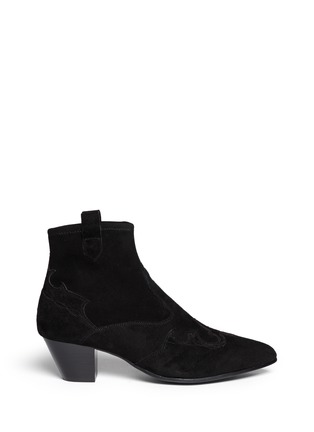 Main View - Click To Enlarge - ASH - 'Hello' suede cowboy boots