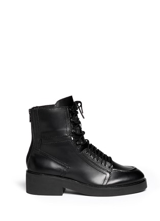 Main View - Click To Enlarge - ASH - 'Neal' lace-up leather combat boots