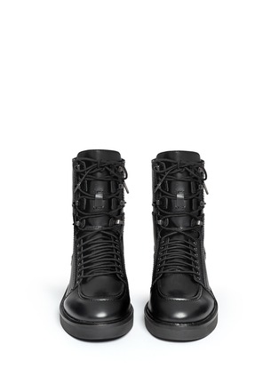 Figure View - Click To Enlarge - ASH - 'Neal' lace-up leather combat boots