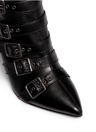 Detail View - Click To Enlarge - ASH - 'Cash' multi buckle leather boots