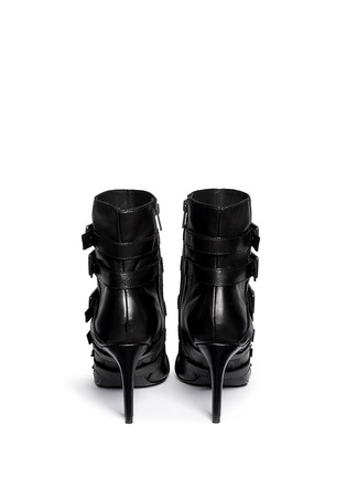 Back View - Click To Enlarge - ASH - 'Cash' multi buckle leather boots