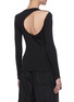 Back View - Click To Enlarge - HELMUT LANG - Double rib cut-out back top